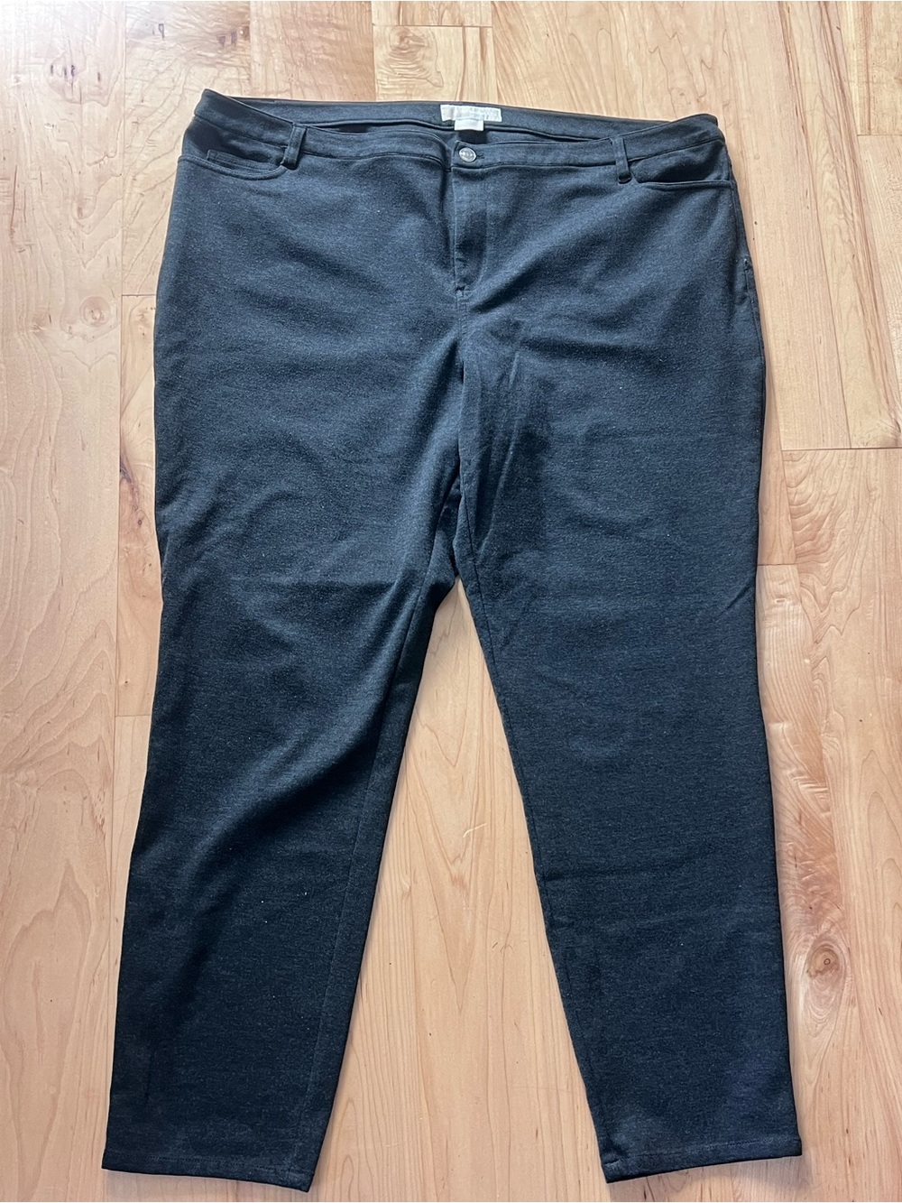 Plus size 22W- MICHAEL Michael Kors Stretch Ponte Skinny Slim Ankle Pants-gray